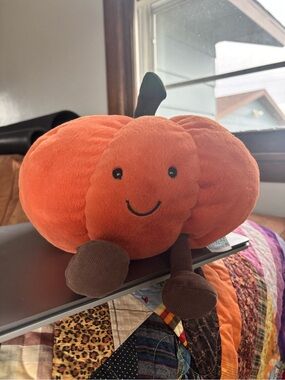 Jelly Cat Plush Happy Orange Pumpkin